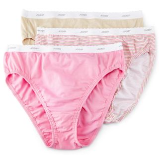 Jockey Classic French Cut Panties 3 pk. Plus   9467, Ivory/Pink