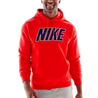 Nike Graphic Fleece Pullover Hoodie, Red, Mens