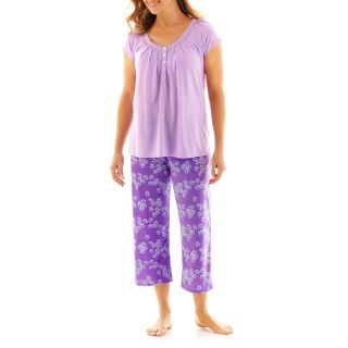 Earth Angels Pajama Set, Lilac Floral, Womens
