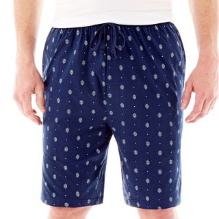 Stafford Knit Pajama Shorts, Navy Geo, Mens