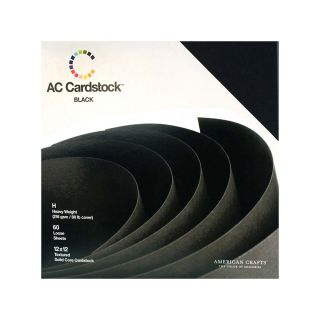 American Crafts Cardstock Pack 12 X1 2 60/Pkg