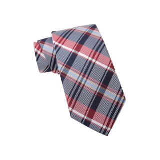 Wembley Kerry Plaid Pelican Tie, Red, Mens