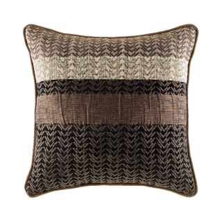 Croscill Classics Mojave 18 Square Decorative Pillow, Brown