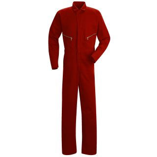 Red Kap Zip Front Cotton Coveralls Big and Tall, Gray, Mens