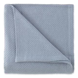 JCP Home Collection  Home Woven Cotton Blanket, Blue