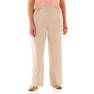 Alfred Dunner Tuscan Sunset Pull On Pants   Plus, Tan, Womens