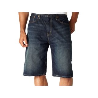 Levis 569 Loose Fit Shorts, Midnight Scraped, Mens