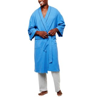 Izod Waffle Kimono, Cobalt, Mens