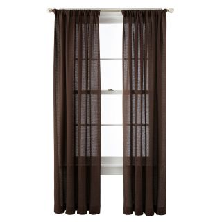 ROYAL VELVET Sadler Rod Pocket Curtain Panel, Fine Chocolate