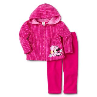 Disney Minnie Fleece 2 pc. Hoodie Set   Girls 3m 24m, Pink, Pink, Girls