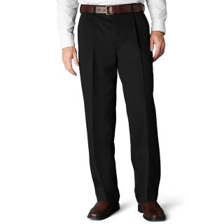 Dockers D4 Comfort Khaki Pleated Pants, Black, Mens