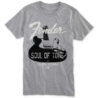 Fender Soul of Tone Graphic Tee, Grey, Mens