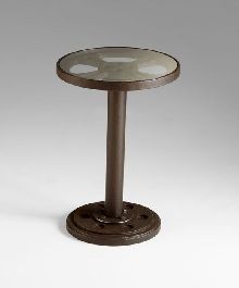 Medium Size Reel Side Table in Bronze Finish