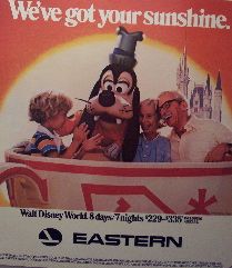 Eastern Airlines   Disneyworld   Style B (Original Nyc Subway Poster)