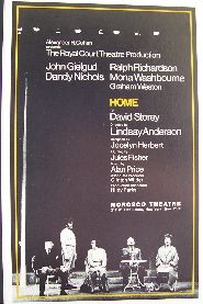 Home (Original Broadway Theatre Window Card)