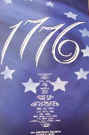 1776   Revivial Production (Original Broadway Theatre Window Card)