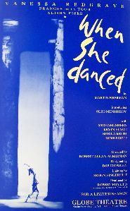 When She Danced (Original London Theatre Window Card)