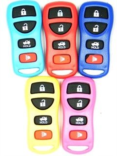 4 button Nissan and Infiniti remote replacement case in color
