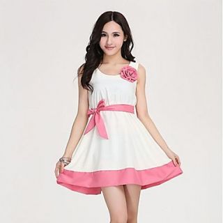 TS  Fashion Contrast Color Fitted Mini Dress