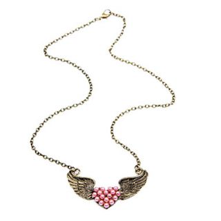 2013 spring new angel wing heart necklace N29