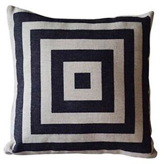 Geometric Pattern Cotton/Linen Decorative Pillow Cover