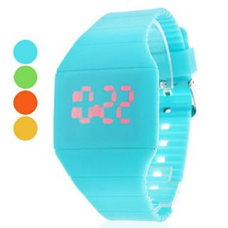 Unisex Rubber Digital LED Wrist Watch (Assorted Colors)