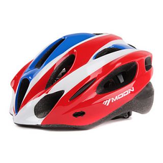 MOON Cycling PCEPS 21 Vents RedBlue One Forming Bicycle/Bike Helmet