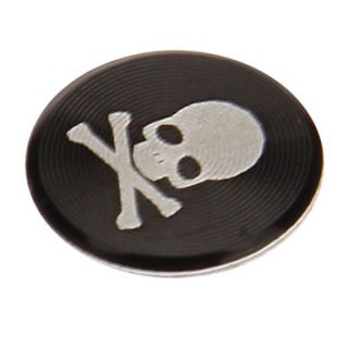 Skull Print Alloy Red Home Button Sticker for iPhone/iPad/iPod