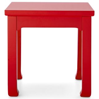 HAPPY CHIC BY JONATHAN ADLER Crescent Heights 17 Side Table, Red