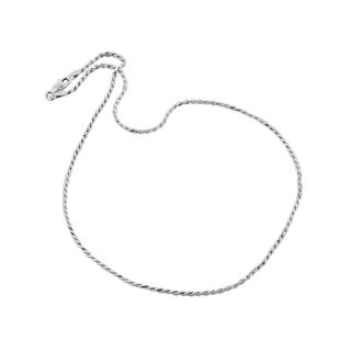 Sterling Silver 16 Diamond Cut Rope Chain, Ss in D/c Rope, Womens