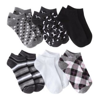 Xhilaration Juniors 6 Pack Fashion Low Cut Socks   Assorted Colors/Patterns One