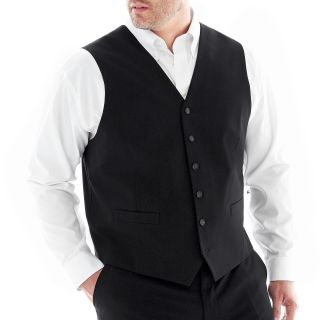 JF J.Ferrar JF J. Ferrar Stretch Suit Vest Big and Tall, Black, Mens