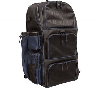 Mobile Edge Deluxe Baseball/Softball Gear Bag   Black/Blue Backpacks