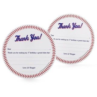 Lil Slugger Thank You Notes