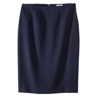 Merona Womens Twill Pencil Skirt   Federal Blue   4