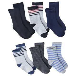 Circo Infant Toddler Boys Assorted Casual Socks   Blue 4T/5T