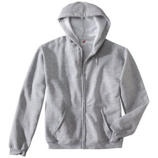 Hanes Premium Mens Fleece Zip Up Hooded Sweatshirt   Grey S