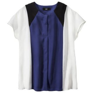 Mossimo Womens Colorblock Dolman Top   Blue XS