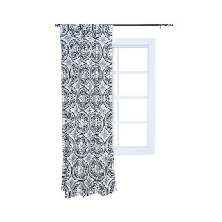 Trend Lab Medallions Curtain Panel, White