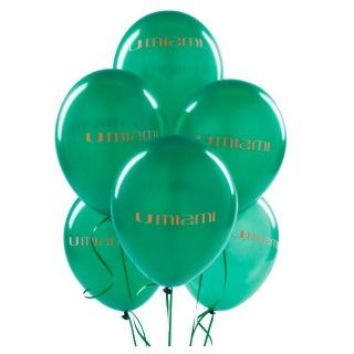 Miami Hurricanes Latex Balloons