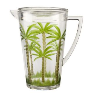 Palm Tree Acrylic Pitcher with Lid