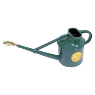 Haws 1.8 gallon Deluxe Outdoor Plastic Watering Can in Green