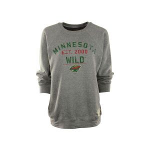 Minnesota Wild NHL Triblend Fleece Crew Sweatshirt