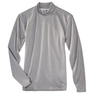 C9 by Champion Mens Mock Neck Compression Shirt   Charcoal Heather XXL