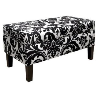 Skyline Bench Custom Upholstered Contemporary Bench 848 Fiorenza Black White