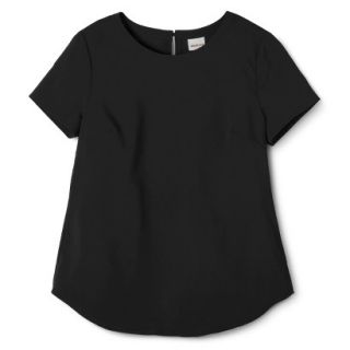 Merona Womens Woven T Shirt Blouse   Black   XL