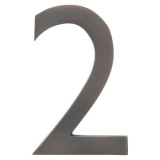 Architectural Mailboxes 5 House Number 2   Dark Aged Copper