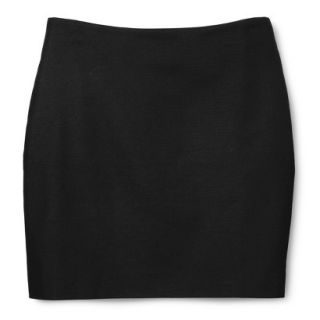 Merona Womens Woven Mini Skirt   Black   6