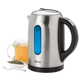Aroma Gourmet 6 Cup Digital Electric Kettle   Silver (1.5 Liter)
