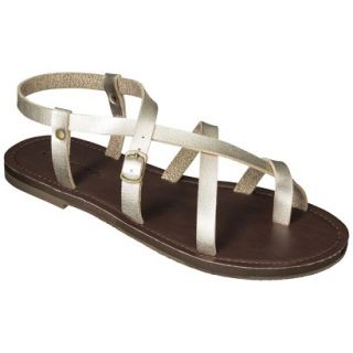 Womens Mossimo Supply Co. Lavinia Gladiator Sandals   Gold 5 6